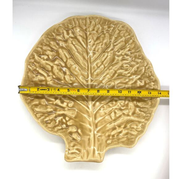 Vintage Secla 15" Brown Cabbage Chop Plate / Platter Portugal - Picture 3 of 5